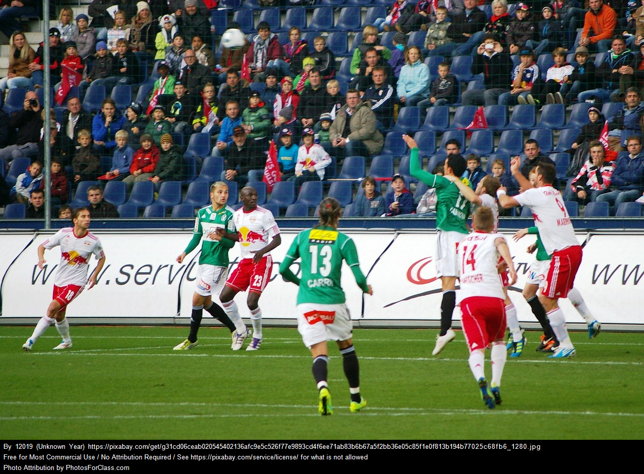 Red Bull Salzburg playing SV Ried at the Red Bull Arena, filled with small crowd
